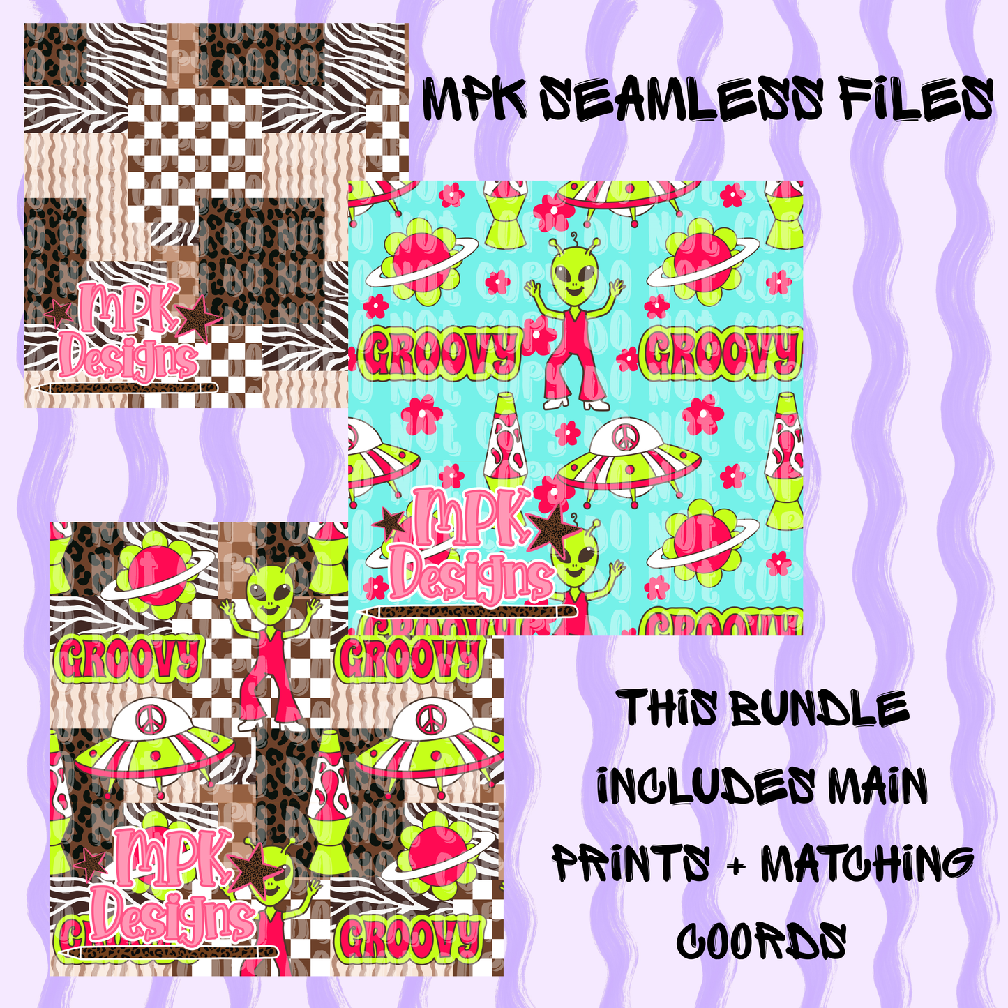 Groovy Alien Seamless