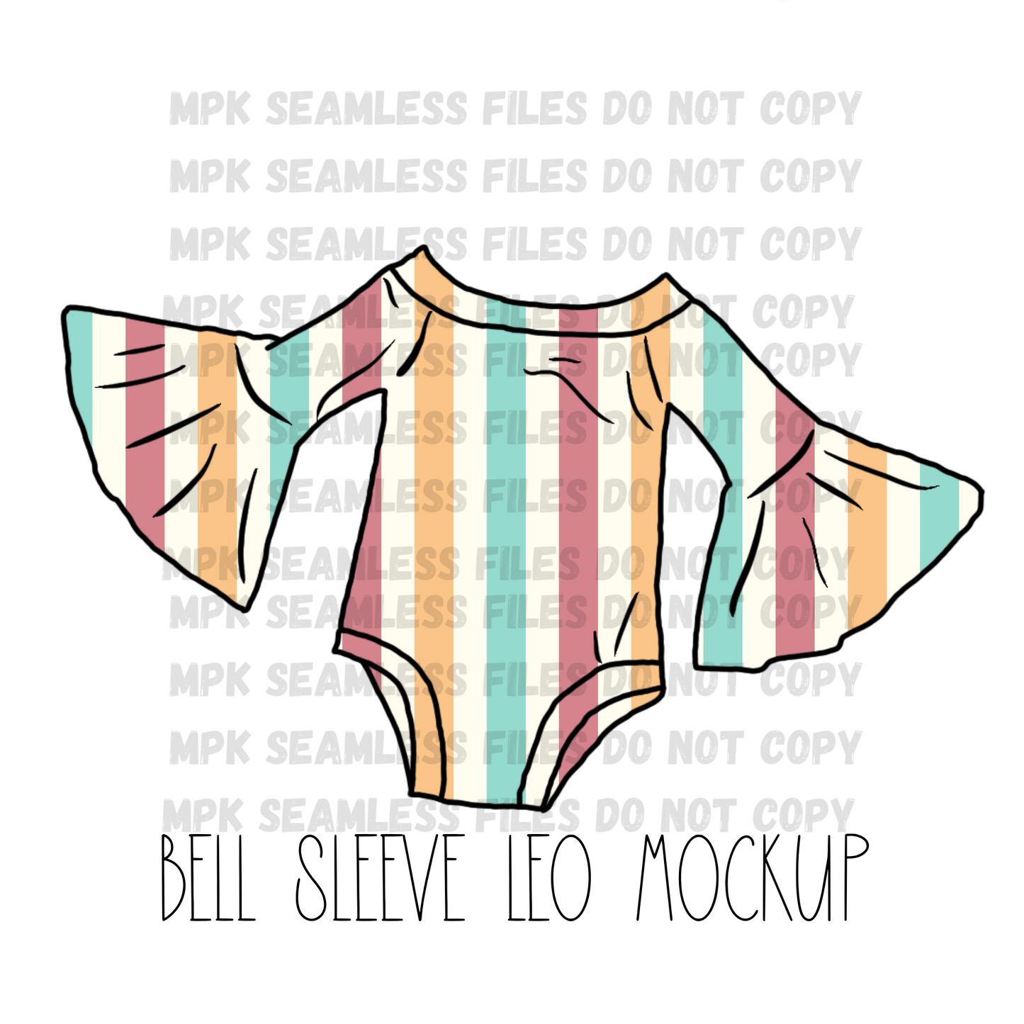 Bell Sleeve Leo Mock Up