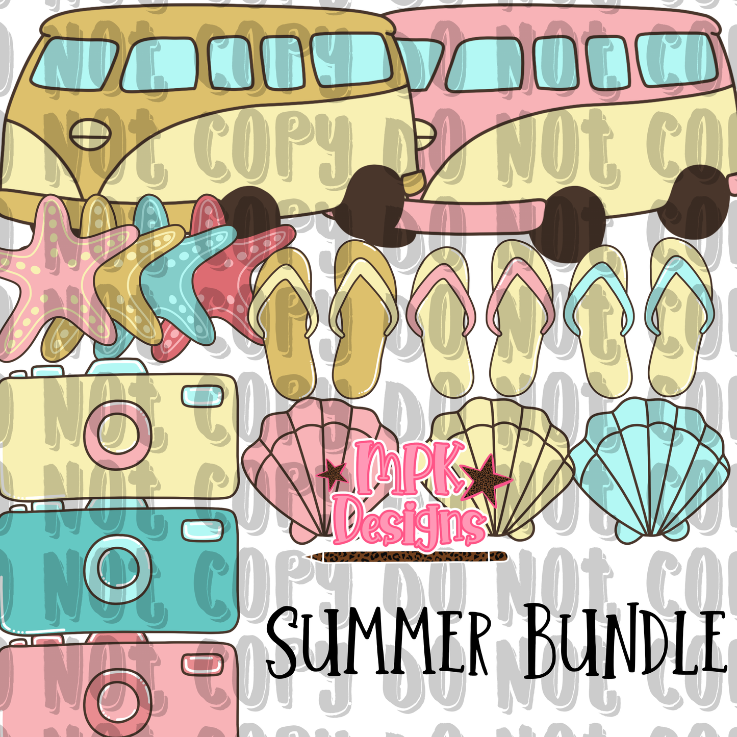 Surf & Sun clipart bundle