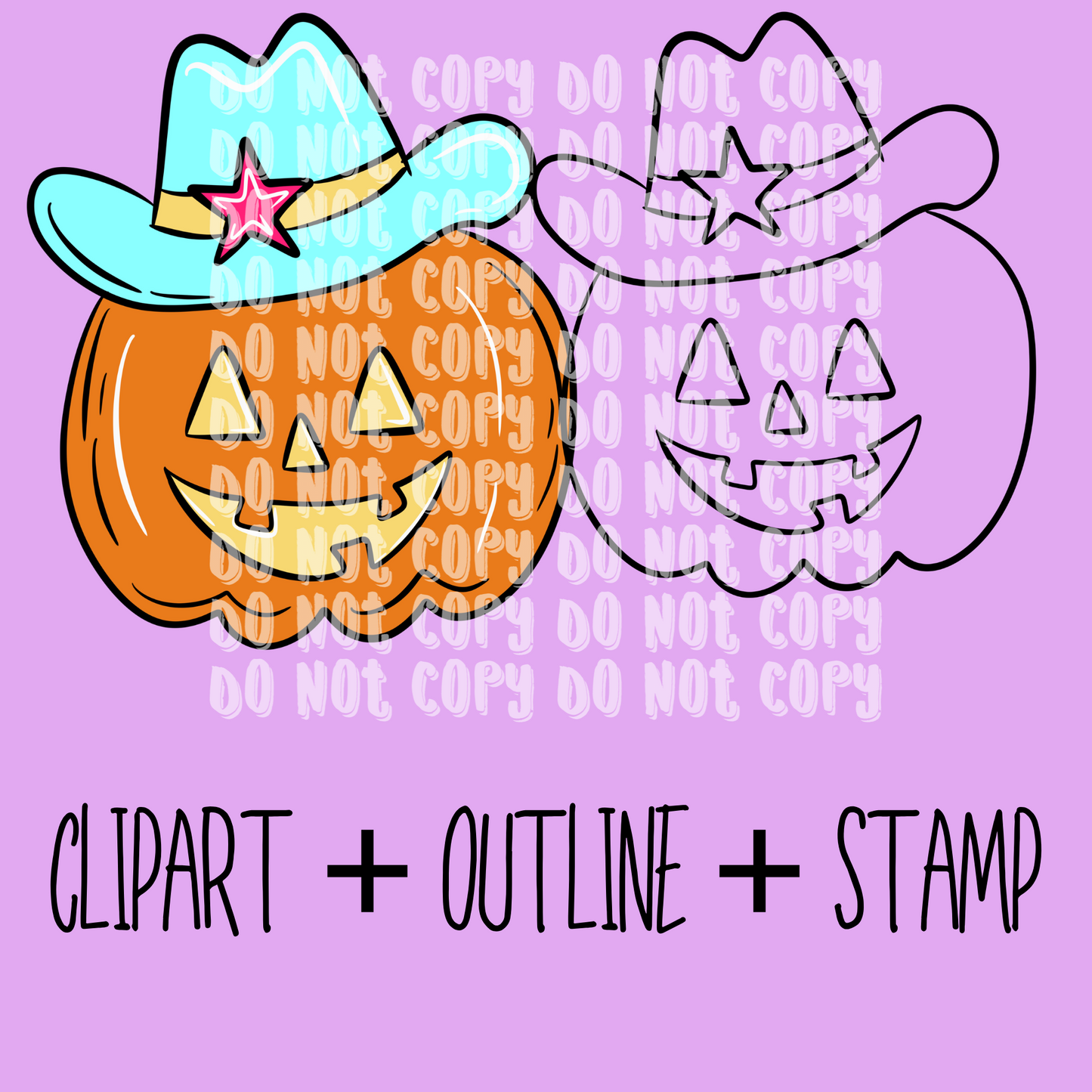 Free pumpkin clipart + outline + stamp