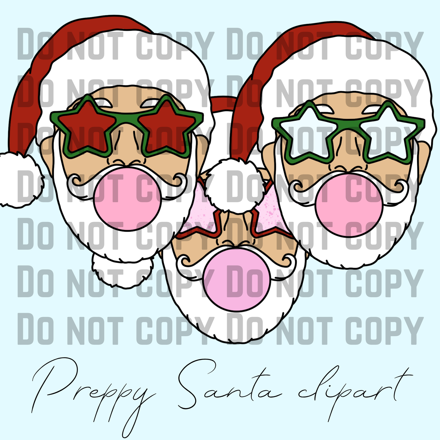 Preppy Santa Clipart