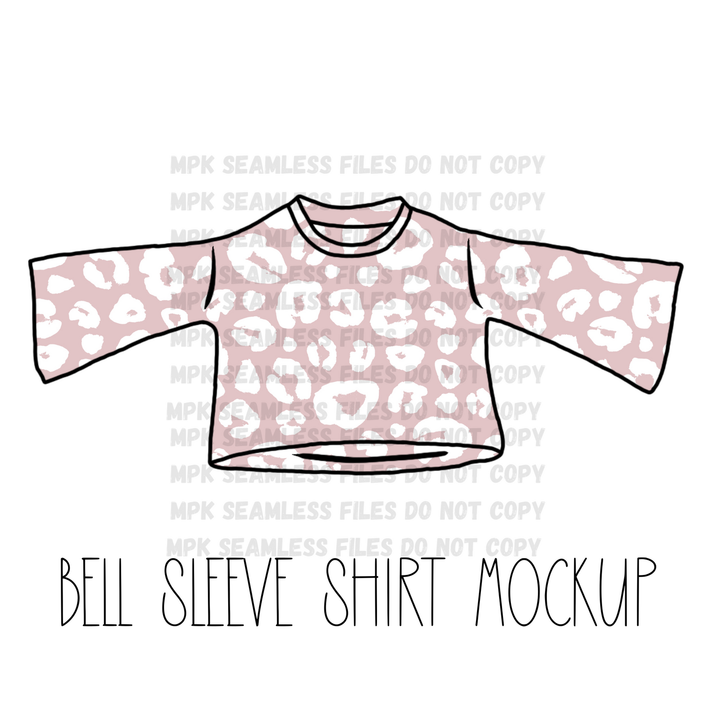 Bell Sleeve Shirt Mockup