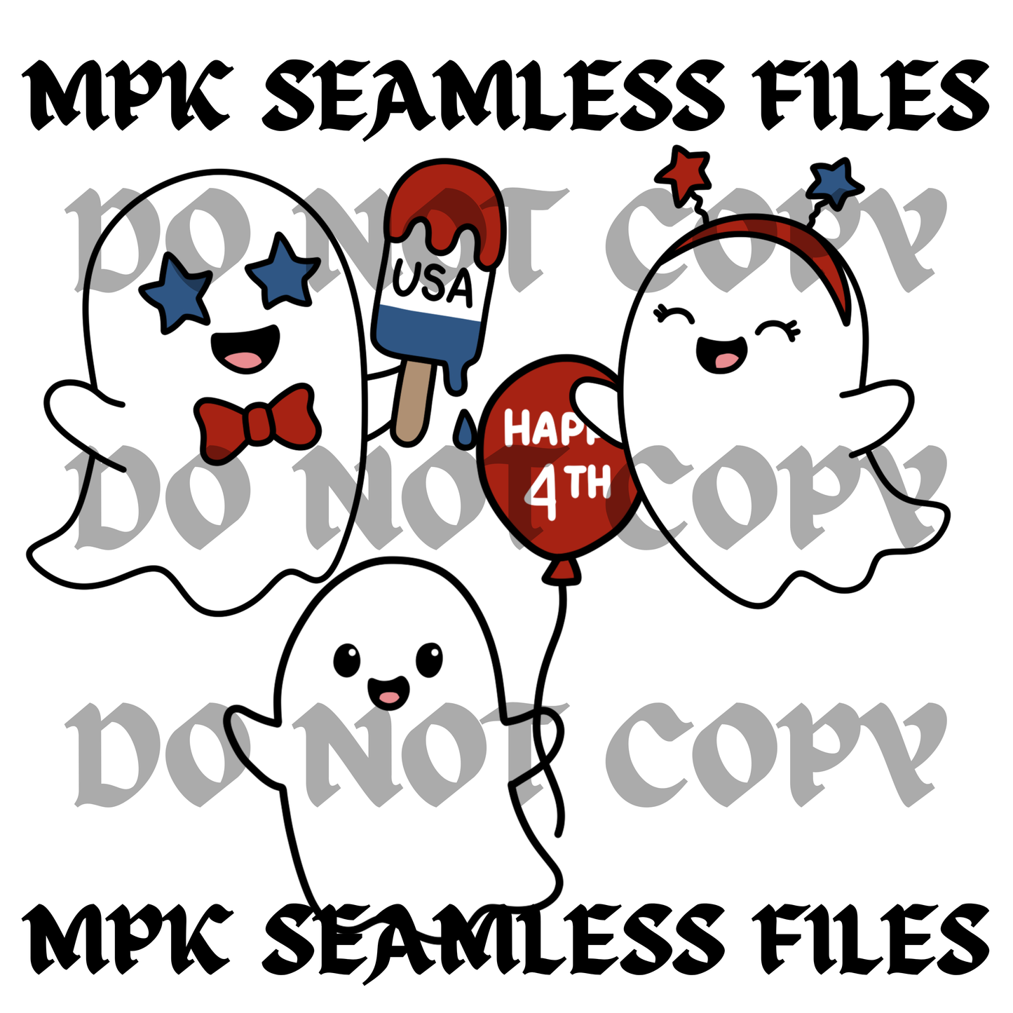 4th of july ghost clipart