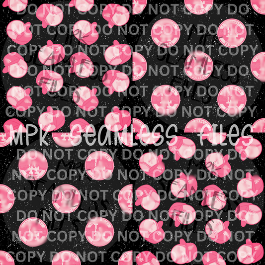 Pink LA Baseball