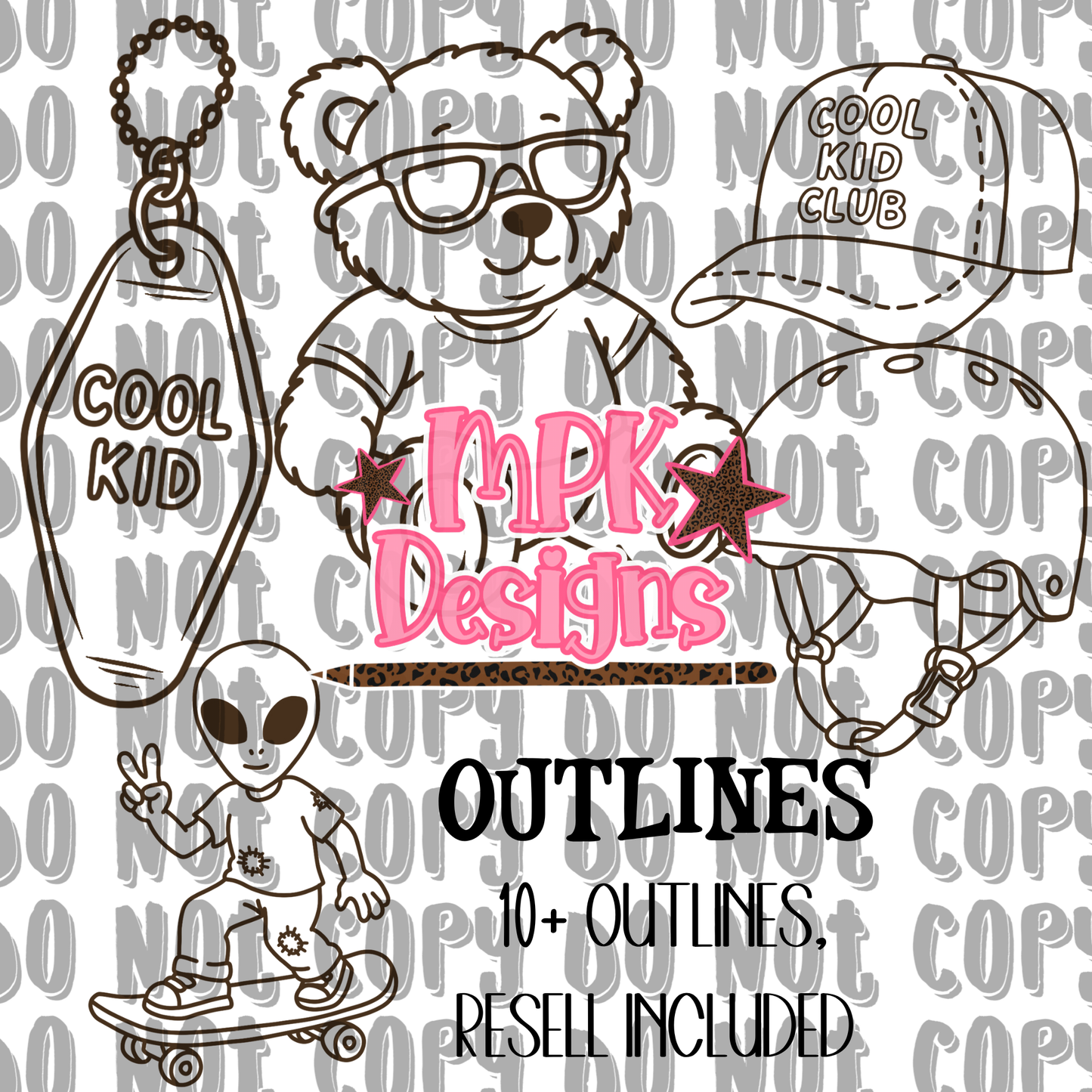 Boyhood Outline Clipart