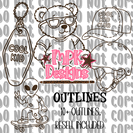 Boyhood Outline Clipart