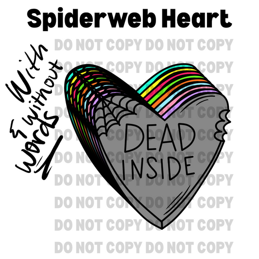 Spiderweb Heart Clipart