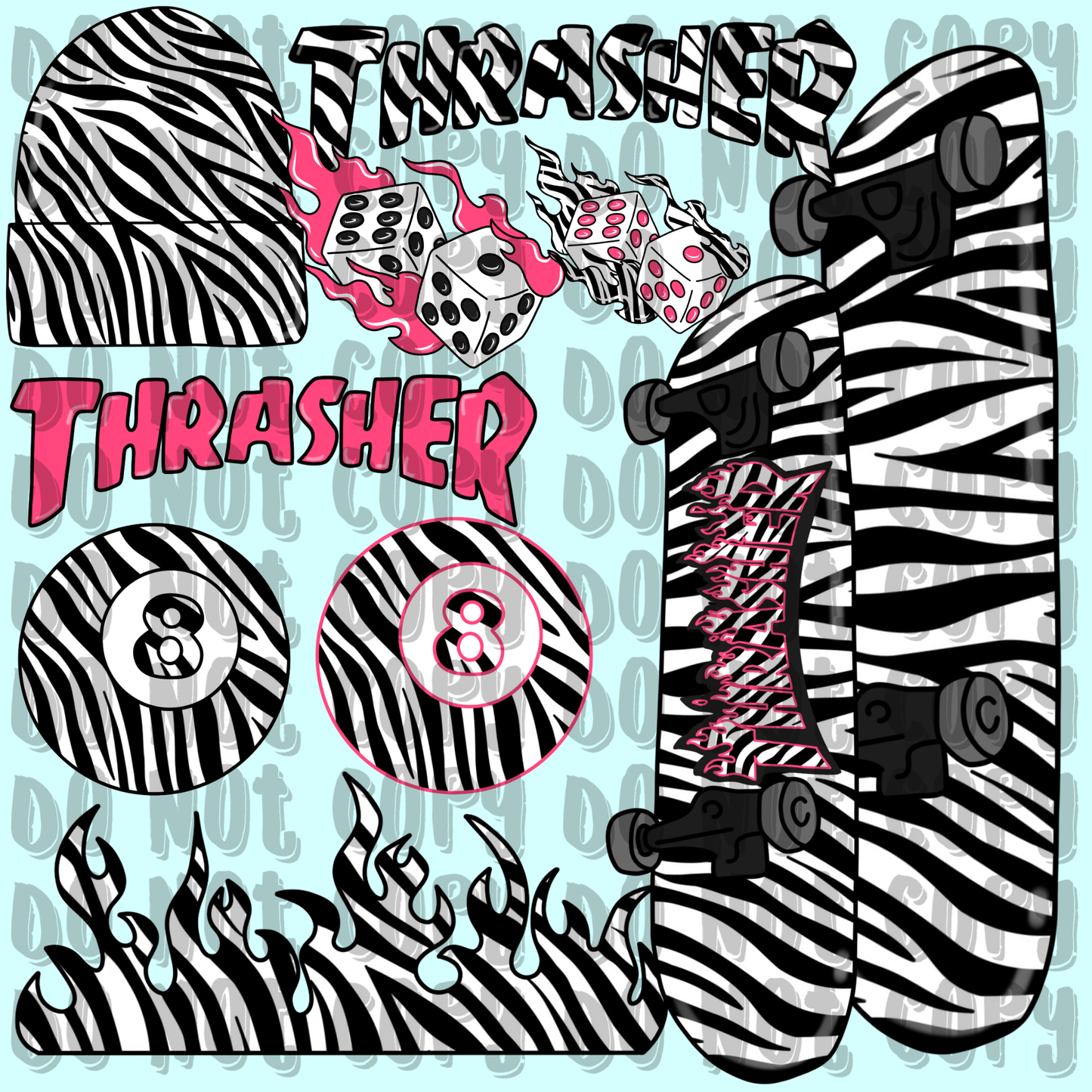 Skater Girl clipart bundle