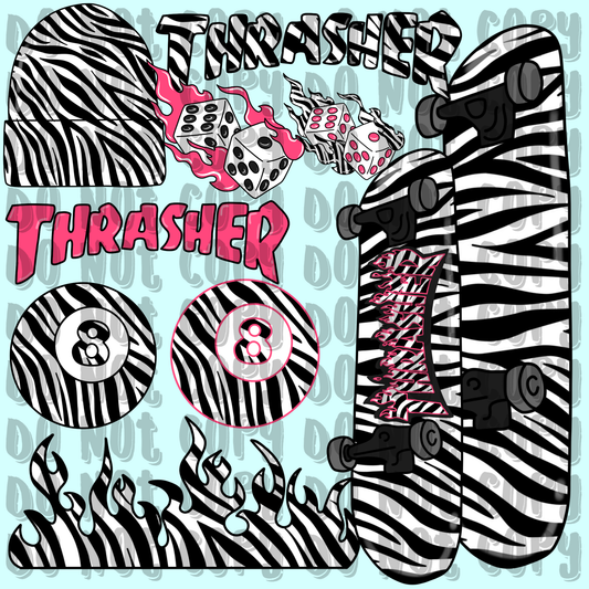 Skater Girl clipart bundle
