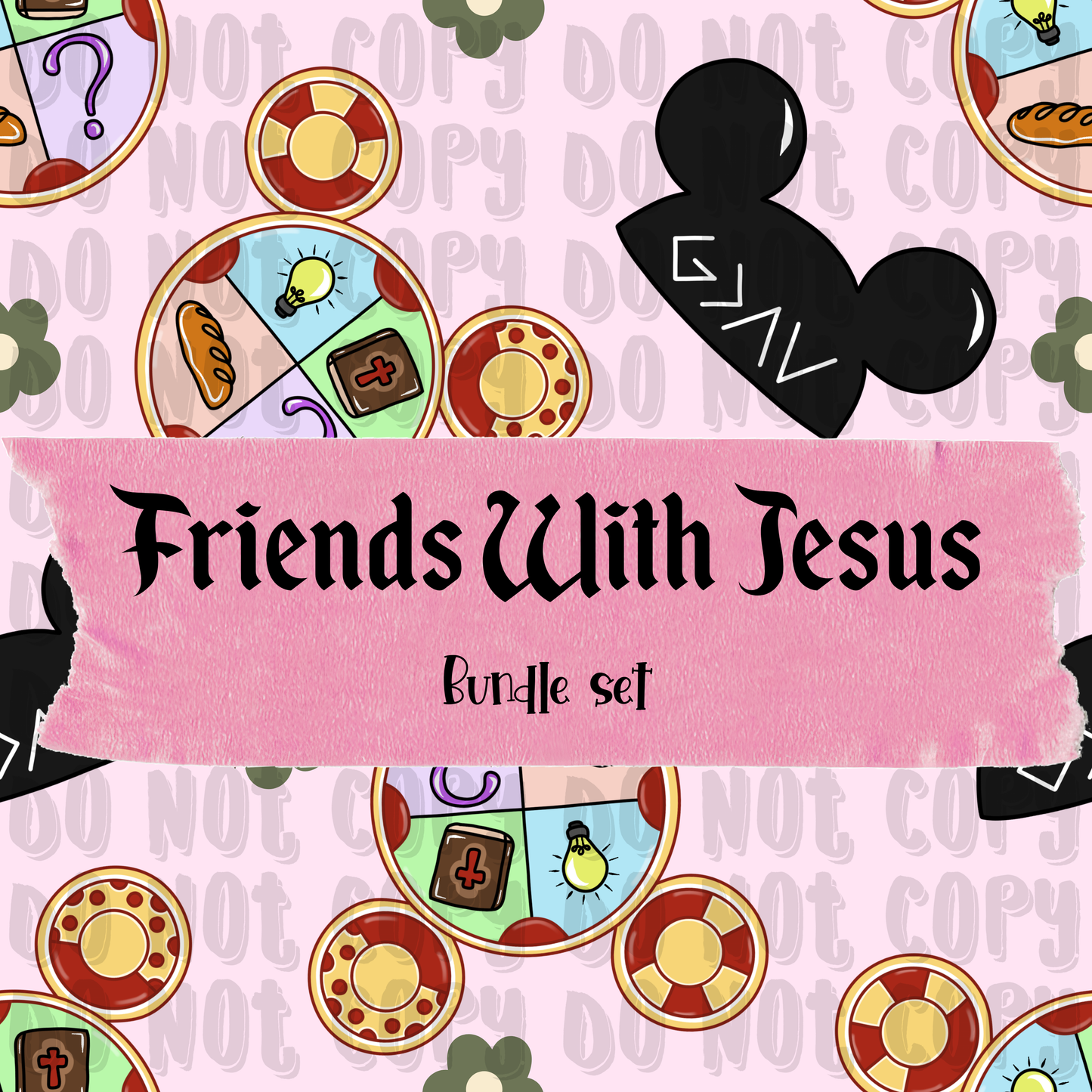 Friends With Jesus seamless set