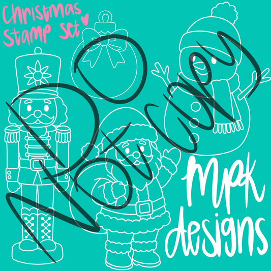 4 pc Christmas Stamps