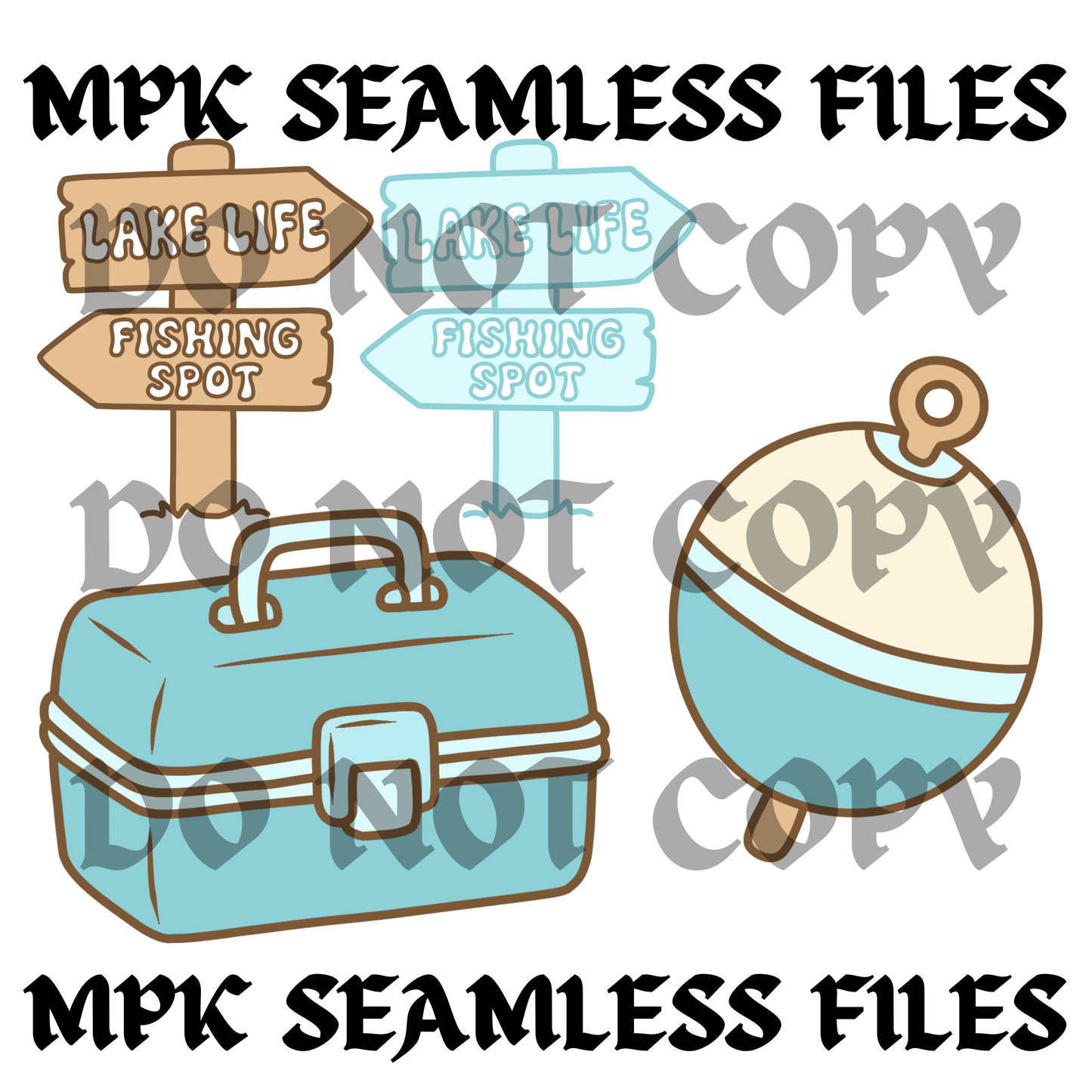 Blue Fishing Clipart