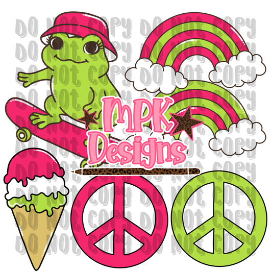 Groovy Skate & Scoop clipart