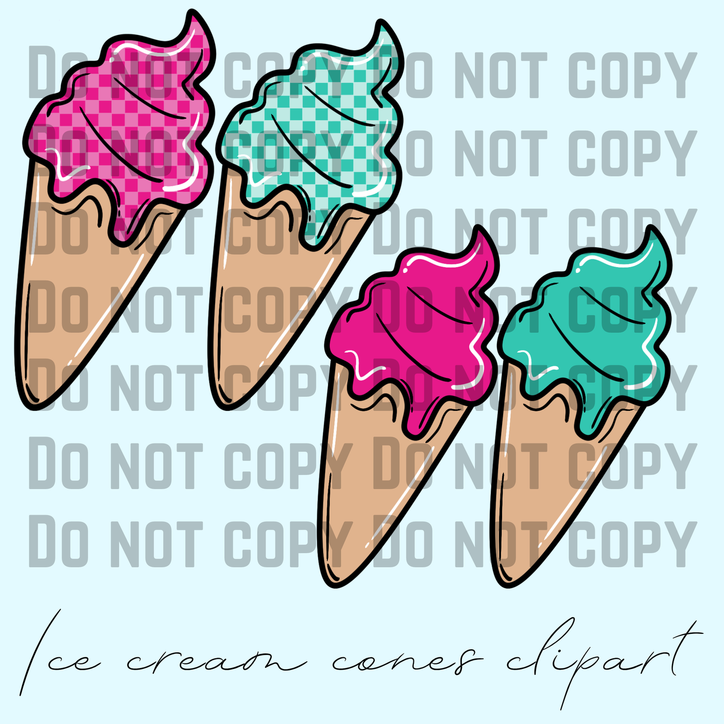 Ice Cream Cones Clipart
