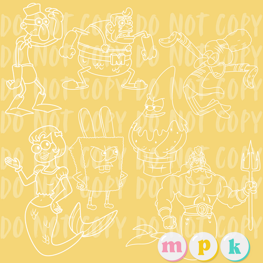 Bikini Bottom Stamps 2