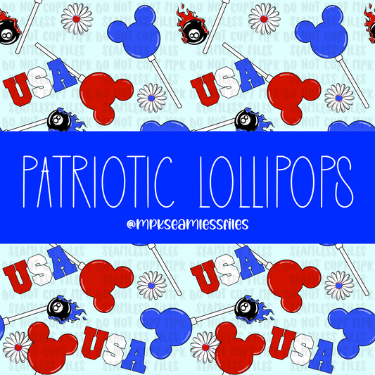 Patriotic Lollipops