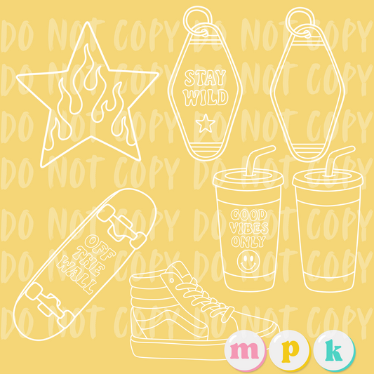 Skater Stamp Set