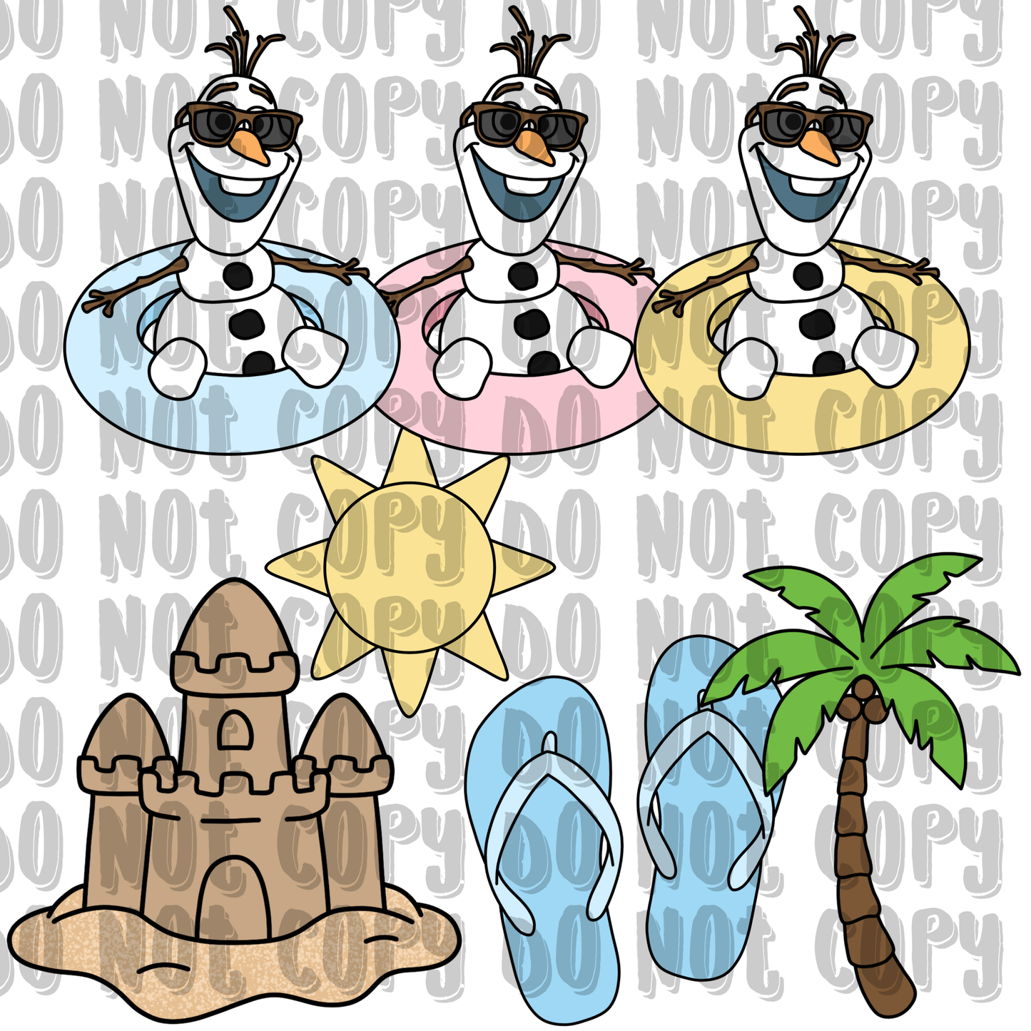 Snowman Beach clipart