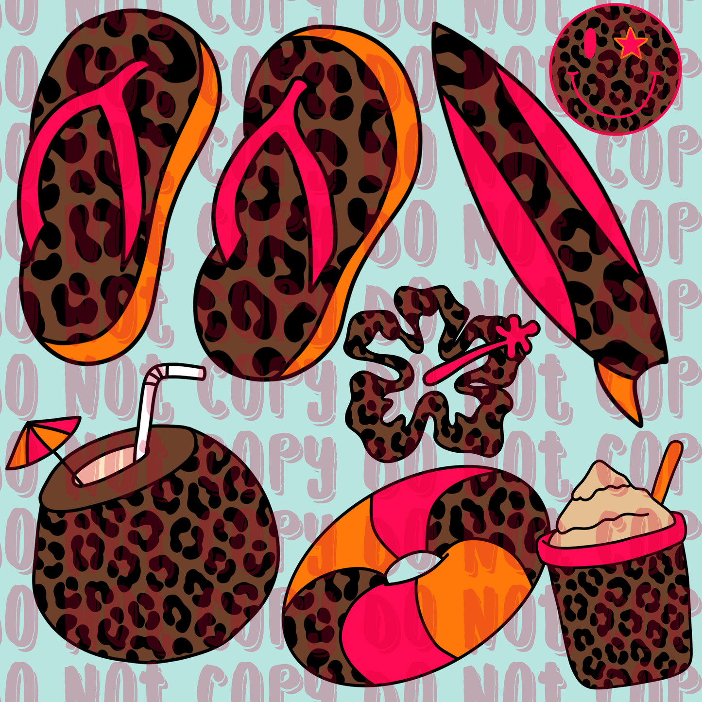 Cheetah Beach Clipart