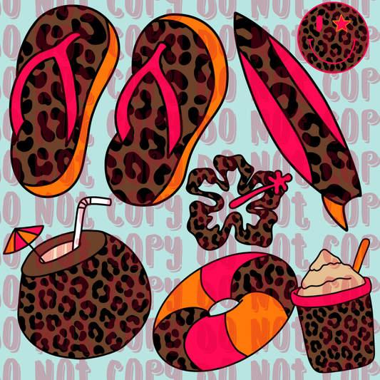 Cheetah Beach Clipart