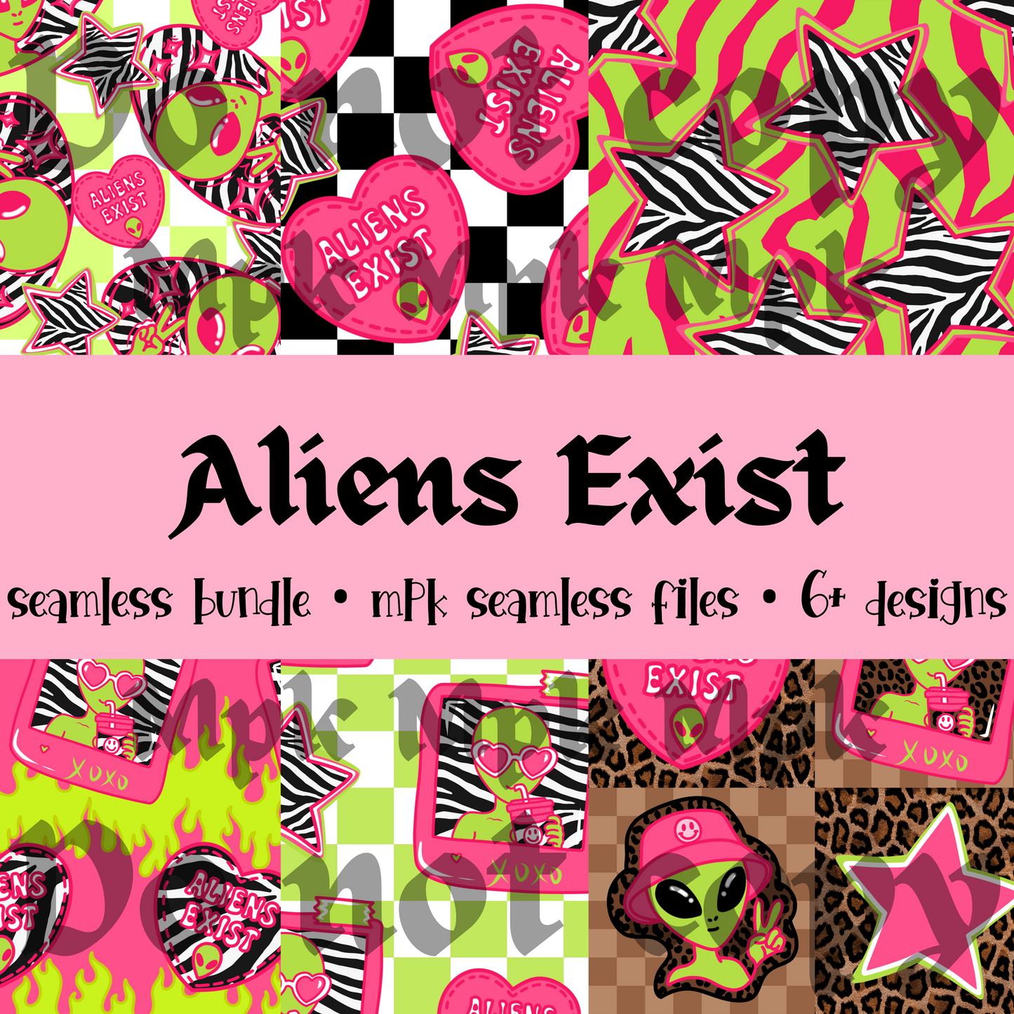 Aliens Exist Seamless Bundle