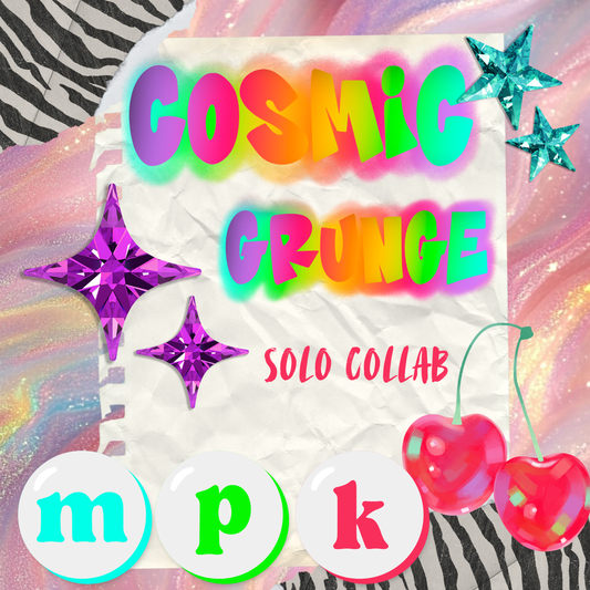 Cosmic Grunge Zebra Clipart