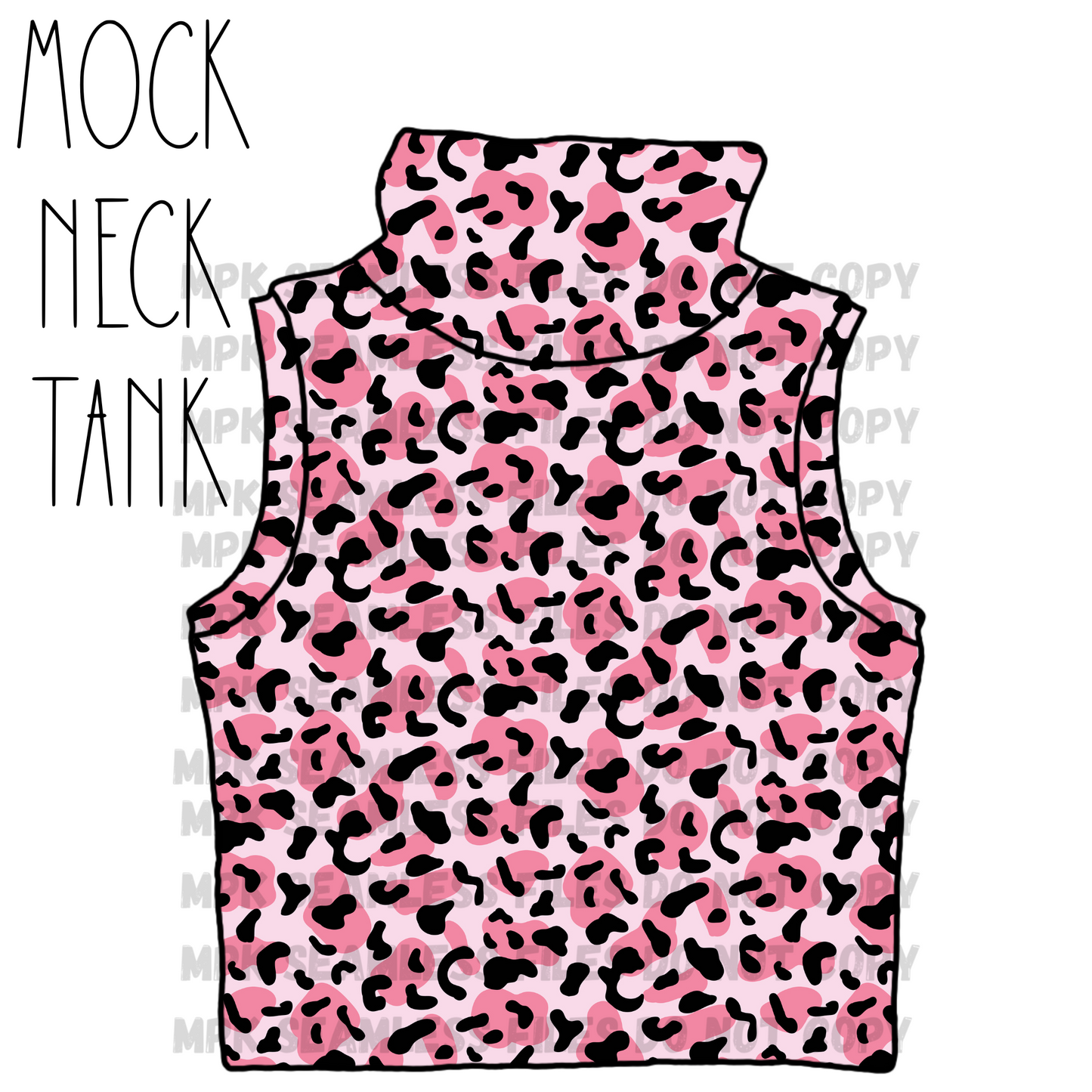 Mock Neck Tank Mockup