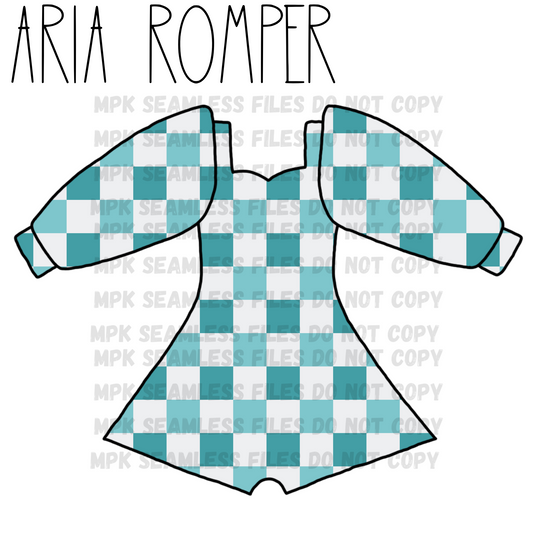 Aria Romper Long Sleeve Mockup
